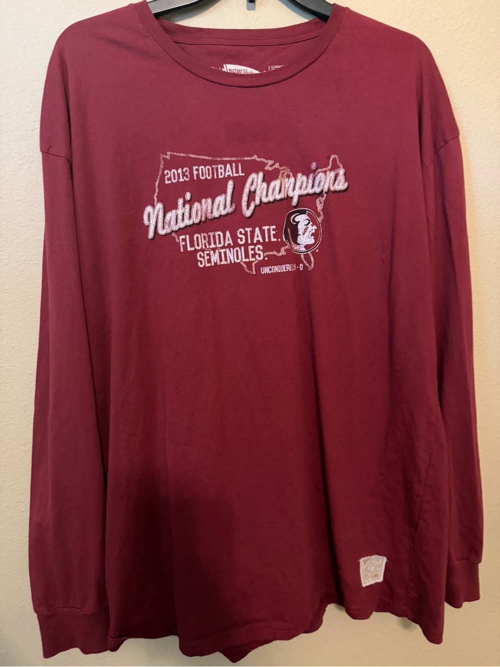 Distant Replays Florida State Seminoles 2013 National Champions Long Sleeve
